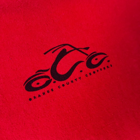 X-Large Red Orange County Choppers T-Shirt - Picture 2 of 5